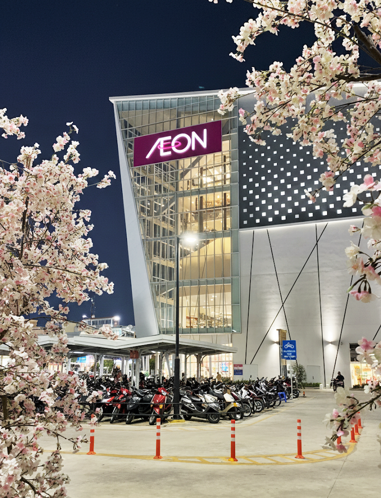 AEON Binh Tan day du cac loai hinh mua sam for passengers travelling by bus route number 601