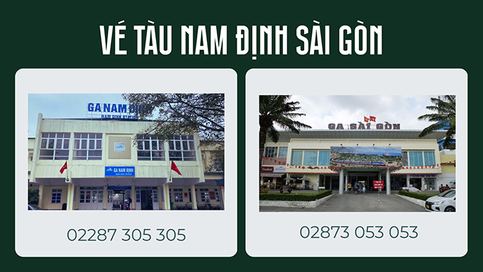 Vé tàu Nam Định Sài Gòn