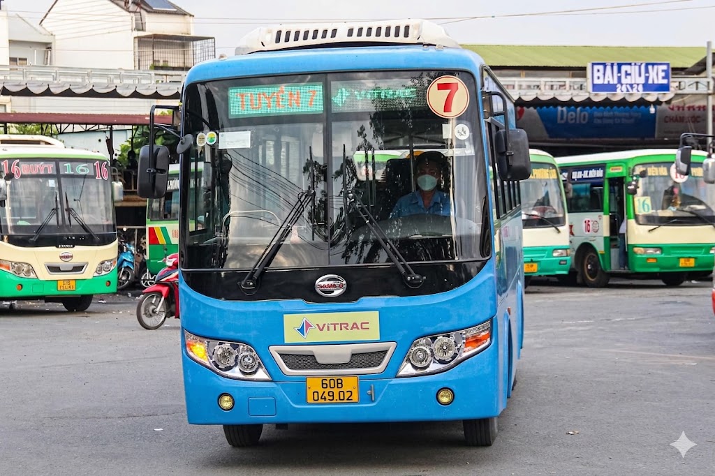 Bus route 7 - From Bien Hoa Bus Station to Bien Hoa Railway Station