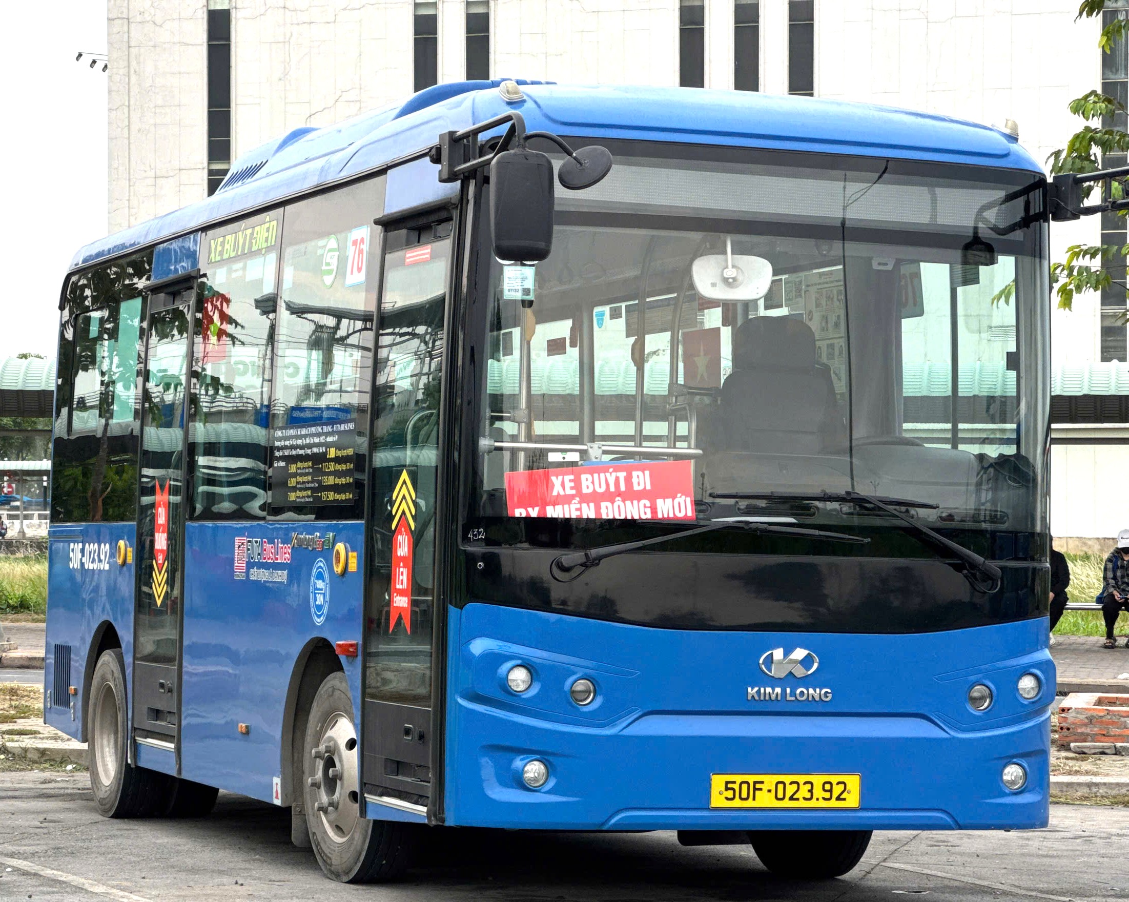 Xe buýt 76 - Bến xe Miền Đông mới - Long Phước