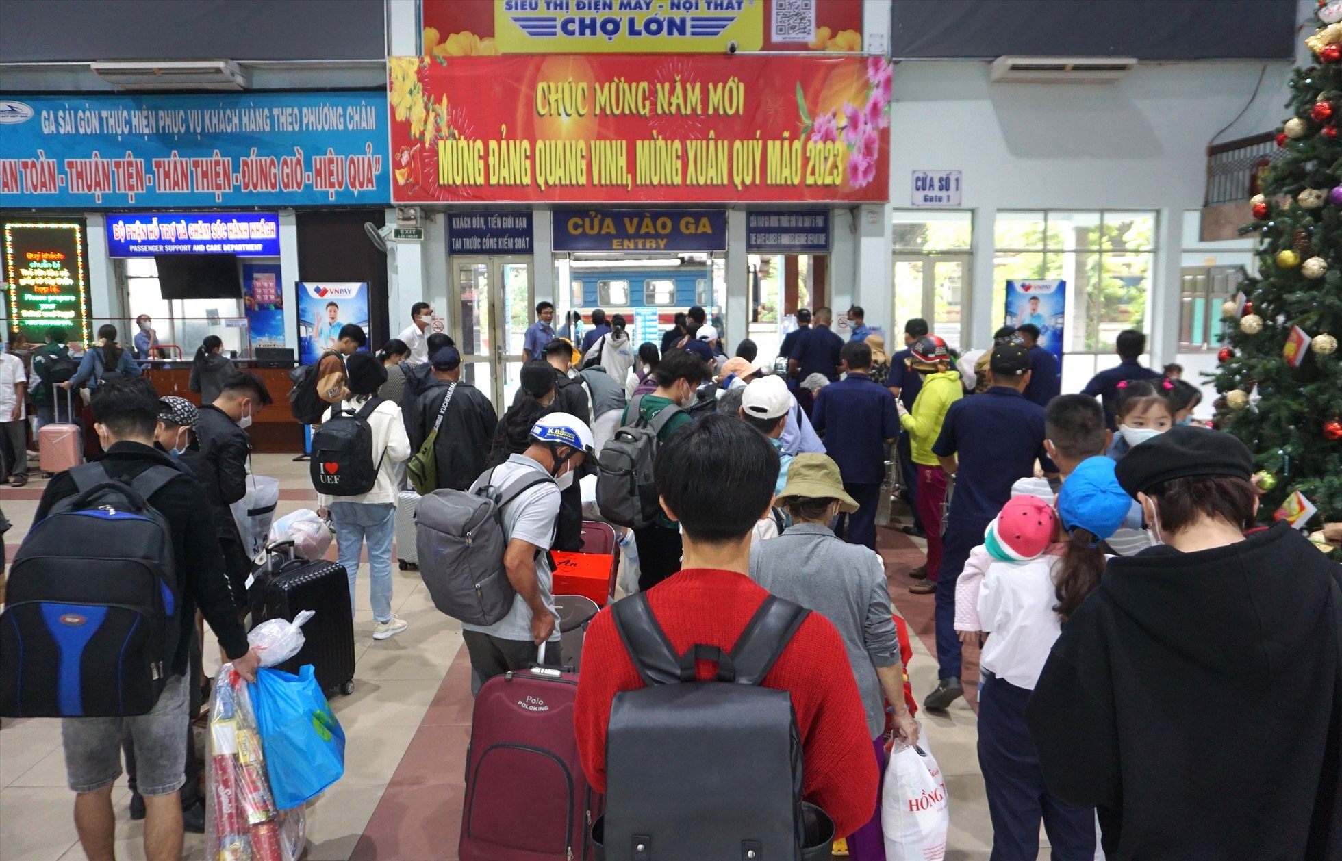 Nhu cầu đi tàu thường tăng cao vào những ngày sát Tết và thời điểm hành khách trở lại sau kỳ nghỉ