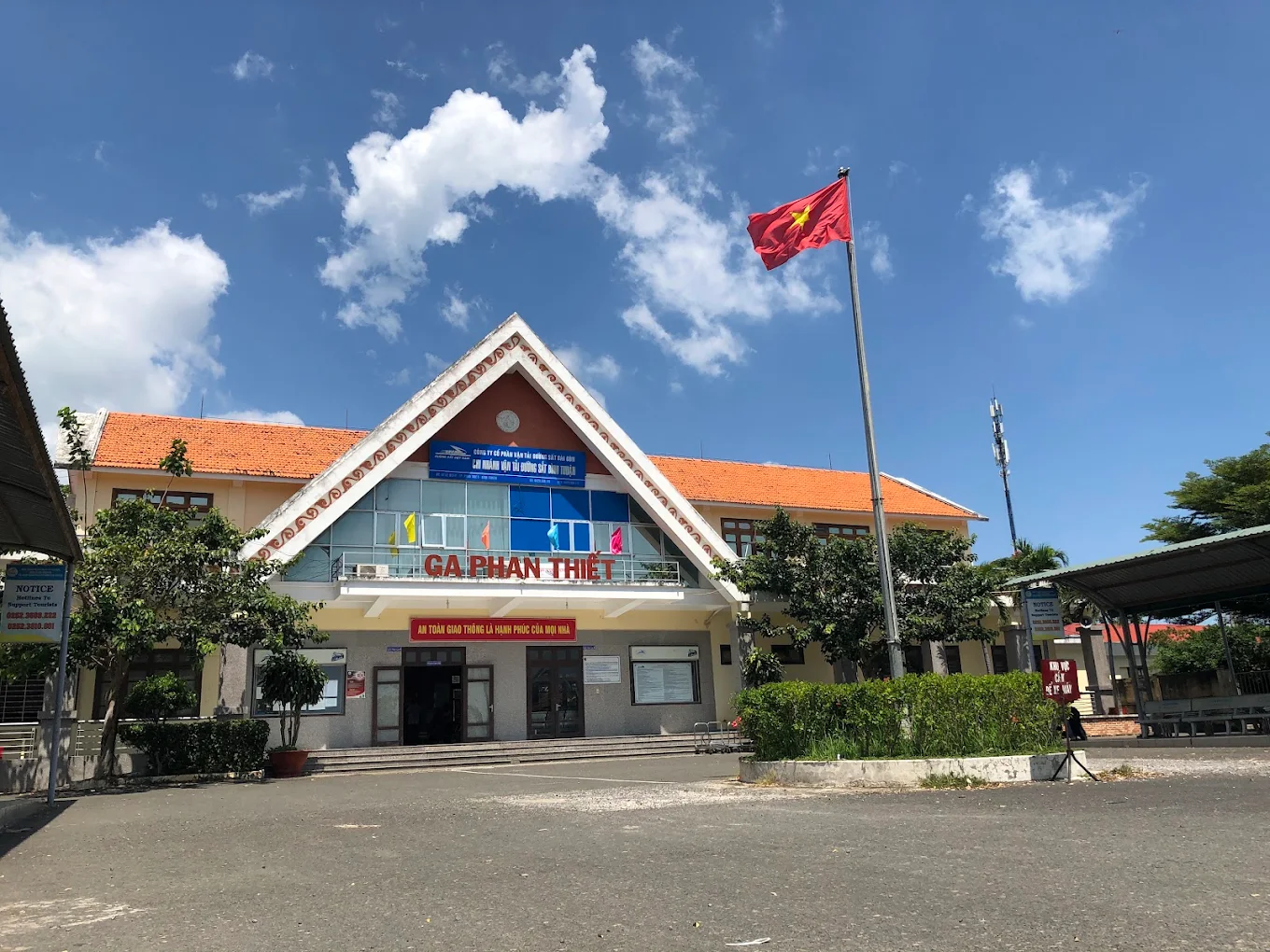 Toàn cảnh nhà ga tại Bình Thuận