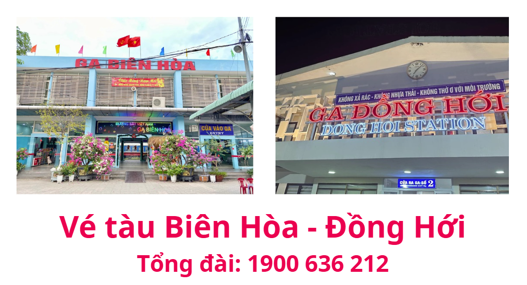 Vé tàu Biên Hòa Đồng Hới