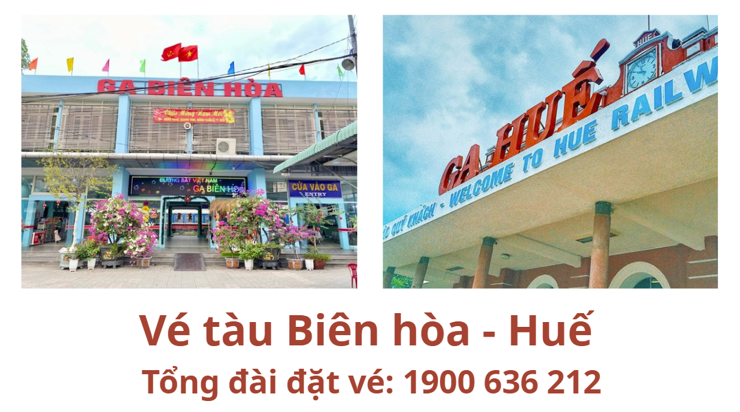 Vé tàu Biên Hòa Huế