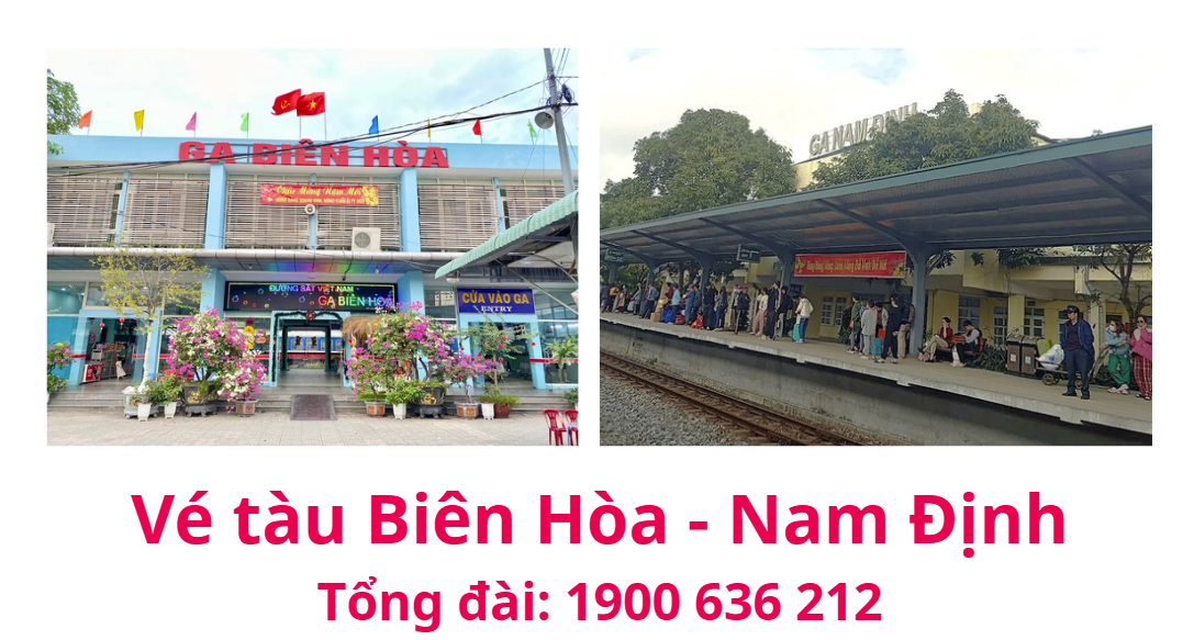 Vé tàu Biên Hòa Nam Định