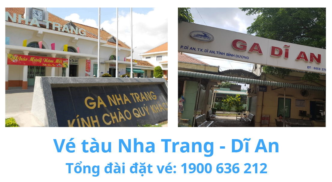 Vé tàu Nha Trang Dĩ An